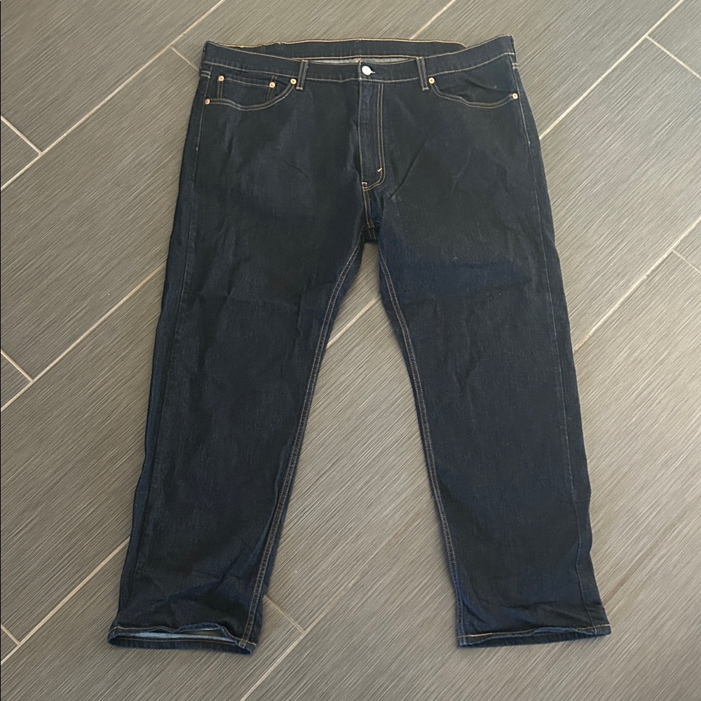 Signature by Levi Strauss Dark Blue Straight Jeans